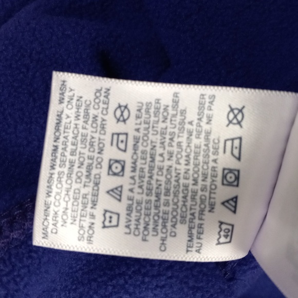 L.L.Bean Vibrant Concord (Purple) Long Sleeve, 1/4 Zip Up, Fleece PullOver - Picture 8 of 11